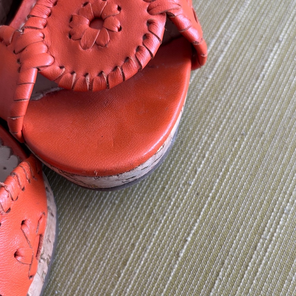 Jack Rogers Bright Orange Sandals - Picture 4 of 7